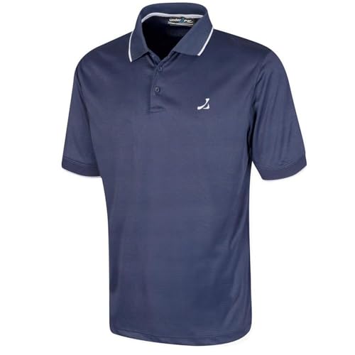 Under Par Men's Classic Polos Short Sleeve Printed Golf Pro Quality Polo Shirt