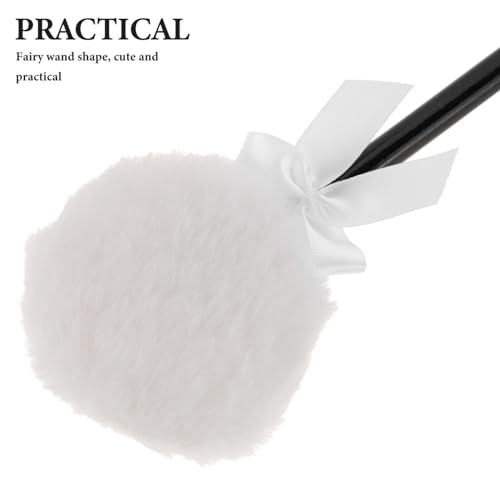 Beavorty Fluffy Makeup Powder Puff with Handle 6.7 Inch Soft Velour Body Dusting Applicator for Face and Body Powder Setting