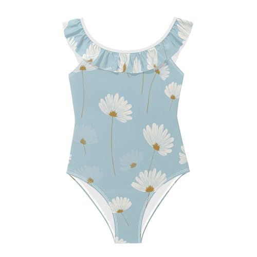 Bañador de niña azul de 3-6 años traje de baño de verano