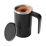 Ranley Taza De Agitación,380ml Acero Inoxidable Recargable - Auto Mezcladora Taza de Café y Té - para Bebidas de Té con Leche Proteína en Polvo Hogar Cocina Oficina Viaje Acampada Fiesta Navidad