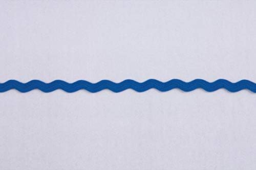 Plush Addict RIC Rac Trim with Decorative Zig Zag Braid Ribbon Effect for Sewing, Embellishments, Decorations, Christmas, Gift Wrapping and DIY Crafts - Red - 8mm Wide x 3 Metres