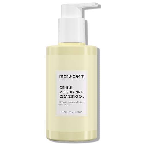 Maruderm Huile Démaquillante Douce & Hydratante – Nettoyant Visage Nourrissant & Éliminateur de Maquillage Waterproof, 200 ML