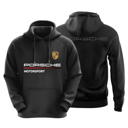 Image of DUDEME 50+Motor HOMotorsport Hoodie for Car Enthusiast for Men & Women Black Hoodie 100% Cotton Car Printed Hoodies.