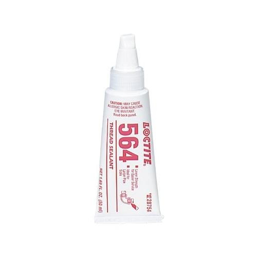 Loctite 564 General Purpose Thread Sealant, 50 mL Tube, White Deck