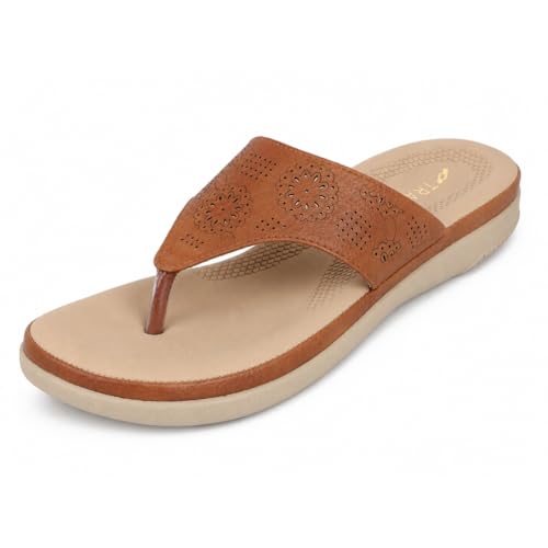 Image of TRASE Flats for Women Stylish | Lightweight Comfortable Slippers for Woman | Soft Sole Ladies Footwear for All Day Comfort