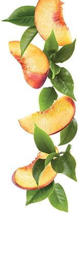 Image of 1883 Organic Peach Syrup for Drinks, Made in France, 1 Liter Glass Bottle