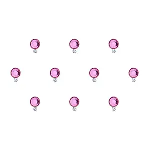 Comet Busters Beautiful Pink Swarovski Crystal Bindi (BIN220)(6mm)