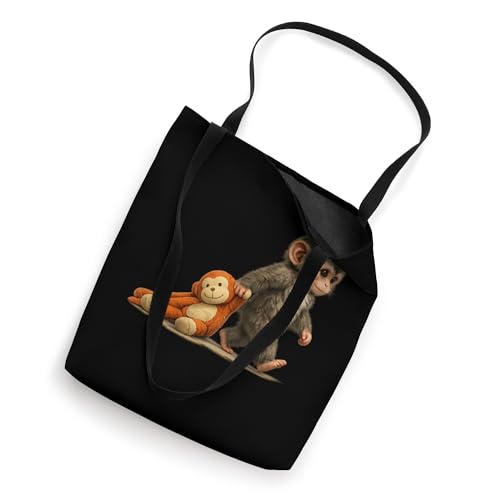 Bolso Tote de Peluche Baby Macaque Monkey Punch miniatura 3