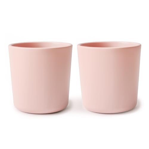 mushie Dinnerware Cups For Kids | Made in Denmark, Set of 2 (Blush)