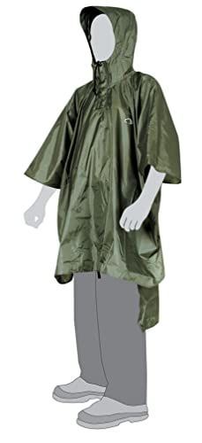 Tatonka Cape XL - Wasserdichter Regenponcho mit integriertem Rucksack-Regenschutz und Kapuze mit Schnürzug - Inklusive Beutel - Größe XL (cub)