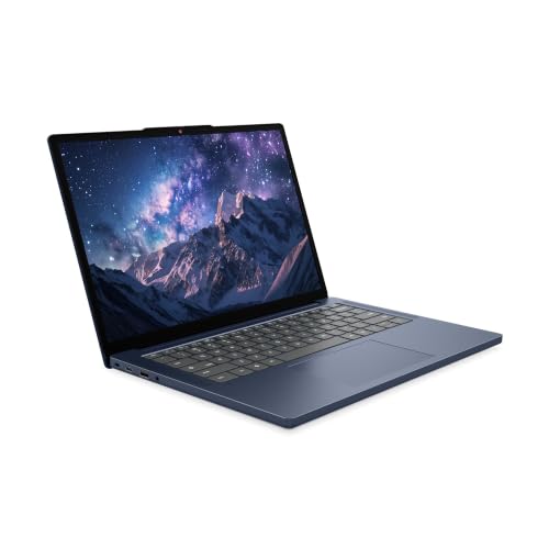 Image of Lenovo IdeaPad Slim 3 Chromebook, 14 inch WUXGA Touchscreen Laptop, 576GB Storage (64GB eMMC+512GB SD Card), MediaTek Kompanio 540 (8-Core), 4GB RAM, Chrome OS, Cosmic Blue