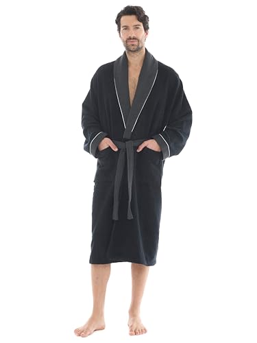 Luxurious Men's Robe, 100% Turkish Cotton, Bathrobe Men, Long Spa Robe
