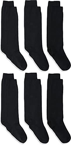 Image of Jefferies Socks Boys School Uniform Cotton Knee High 6 Pack
