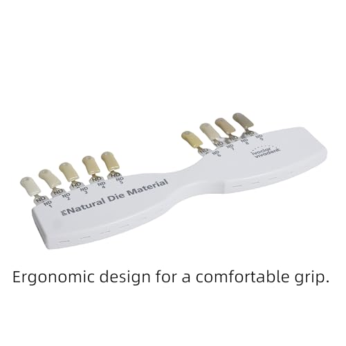 Image of Dental Shade Guide 5 4 Colors | Teeth Whitening Shade Guide | IPS Natural Die Porcelain Veneer Color Guide