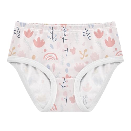 Little Girl Underwear Toddler Panties Kids Undies Cute Flower Soft Cotton Briefs 2T-8Y
