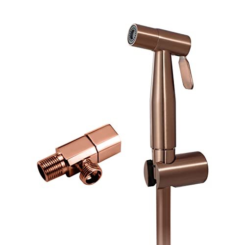 Rociador de bidé para inodoro de acero inoxidable oro rosa