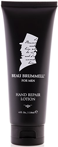 Moisturizing Hand Cream with Natural Activated Charcoal | Hand Repair Lotion by Beau Brummell for Men Expertly Formulated Skin Care for Men - 4 fl. oz.