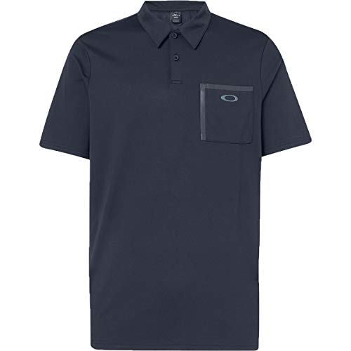 Oakley Men's Golf Pocket Polo, Blackout, L