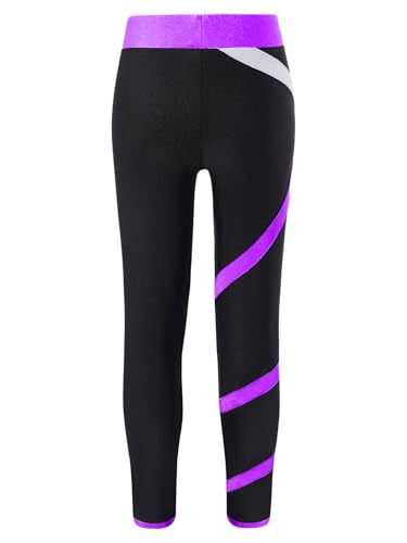 Jugaoge Girl's Jogger Pants Athletic Leggings Tight Pants Stretchy Skating Pants Sport Bottoms High Waist Pants4