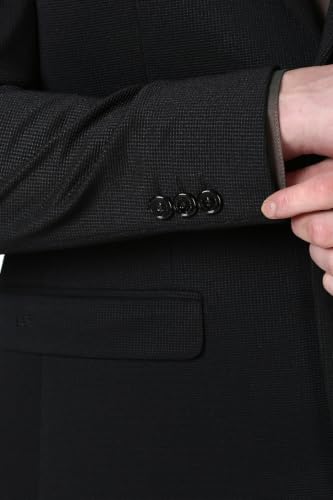 Image of Peter England Textured Knit Single-Breasted Blazers