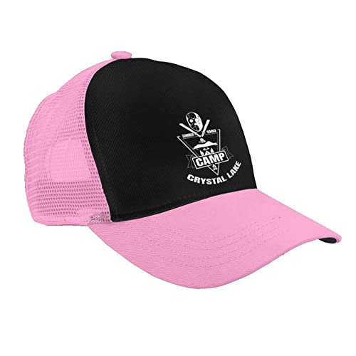 Unisex Trucker Gorra Deportiva Camp Crystal Lake - Malla Divertida para Fanáticos De Películas De Terror De Los Años 80 Aire Libre Gorra Casuales Gorra De Malla Vintage Gorra De Béisbol