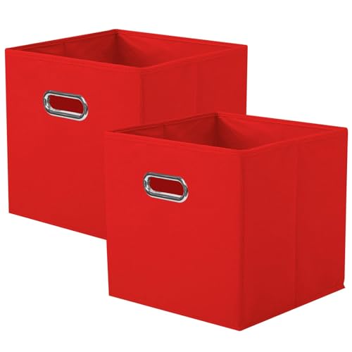 powerking boîte de rangement en tissu, ensemble de 2 tiroirs de boîte de rangement en tissu...
