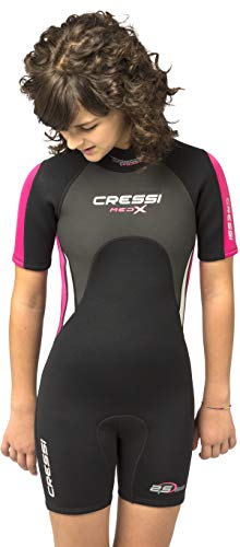 Cressi Med X Shorty Junior, Black/Pink, Xxs #TOP1