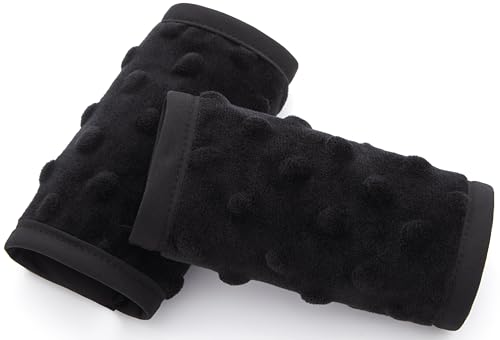 Image of Pro Goleem Car Seat Strap Covers for Babies Unisex Soft Car Seat Strap Shoulder Pads for All Car Seats, Stroller, Pushcar, Small Size Designed for Newborn, Black
