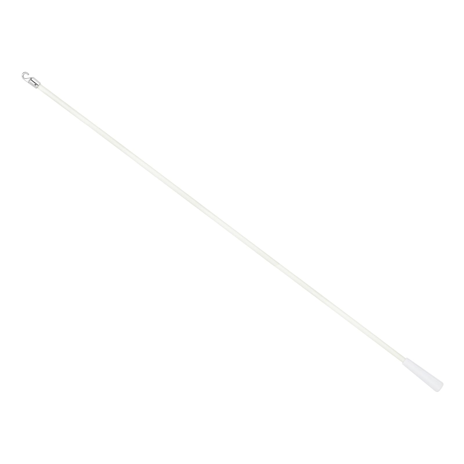 sourcing map 32" Blinds Wand Replacement, PVC Blinds Tilt Wand with Hook and Grip, Vertical Blinds Rod Stick for Window Curtain Opener Accessory, White