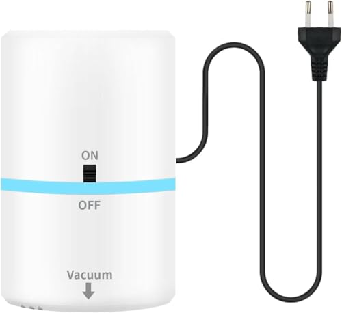 Bomba de Aire Eléctrica para Bolsas Vacio Ropa, Bolsa de Vacio Bomba 35W 220V, Bomba Electrica Vacio Ultra Potente de 4,2 kPa