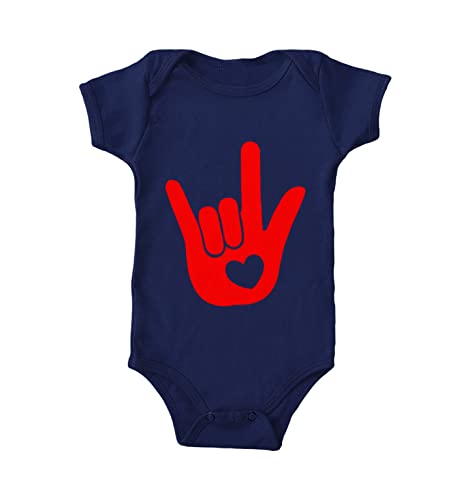 Tcombo I Love You Sign Language Hand - Heart Bodysuit