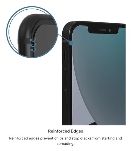 Image of ZAGG InvisibleShield Glass Elite VisionGuard+ Screen Protector - for iPhone 12 Mini - Impact Protection, Scratch Resistant, Fingerprint Resistant, Smudge Resistant, Oil Resistant, Clear, 200106663