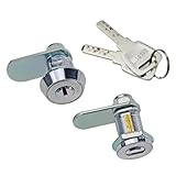 Universal Lock for Distribution Box Chassis Cabinet Round Head Rotating Tongue Lock Industrial Equipment Rotating Lock 1Pcs(Without a Sleeve)