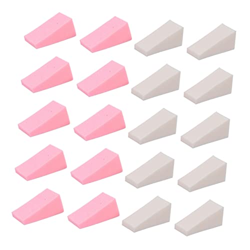 Ipetboom 50Pcs Makeup Powder Dual Use Sponges for Wet Dry Application Soft Cosmetic Blending Pads for Womens Makeup Routine Easy to Clean Carry