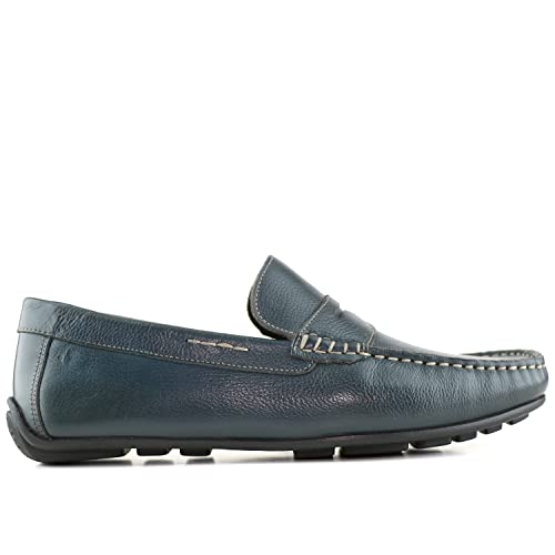 Image of Men's Leather Casual Slip On Penny Loafers