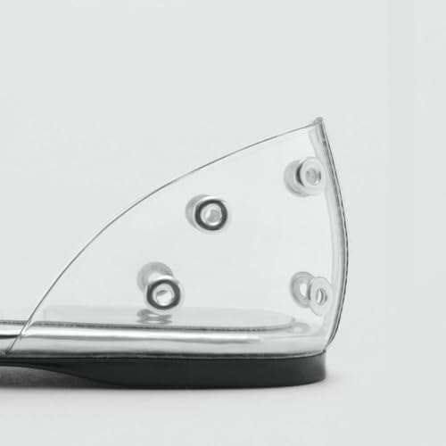 Transparent Ballet Flats for Women Round Toe Ballerina Comfortable Mary Jane Shoes with Buckle Strap4