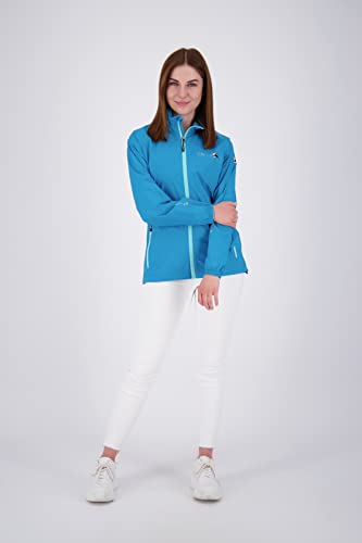 Deproc Active Damen Regenmantel Mit Kapuze Atmungsaktiv Wasserdicht Wetterfest Windbreaker Übergangsjacke Robson Women Regenjacke, Petrol, 42 EU