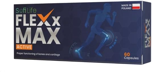 FleXx Max Active Joint Support – Glucosamine Chondroitin Collagen – 60 Caps