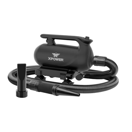 XPower A-16 Professional Car Dryer Blower with Mobile Dock Wheels for Home No Heating Function