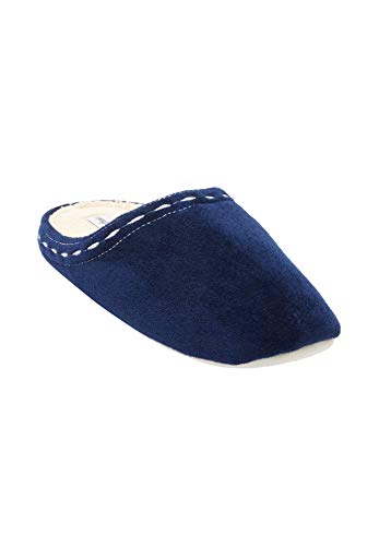 Comfortview Women's Wide Width Stitched Clog Slipper