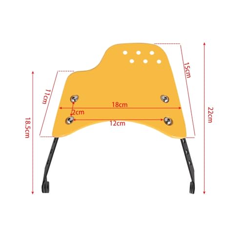Pare-brise de protection orange compatible Ducati Scrambler - 4