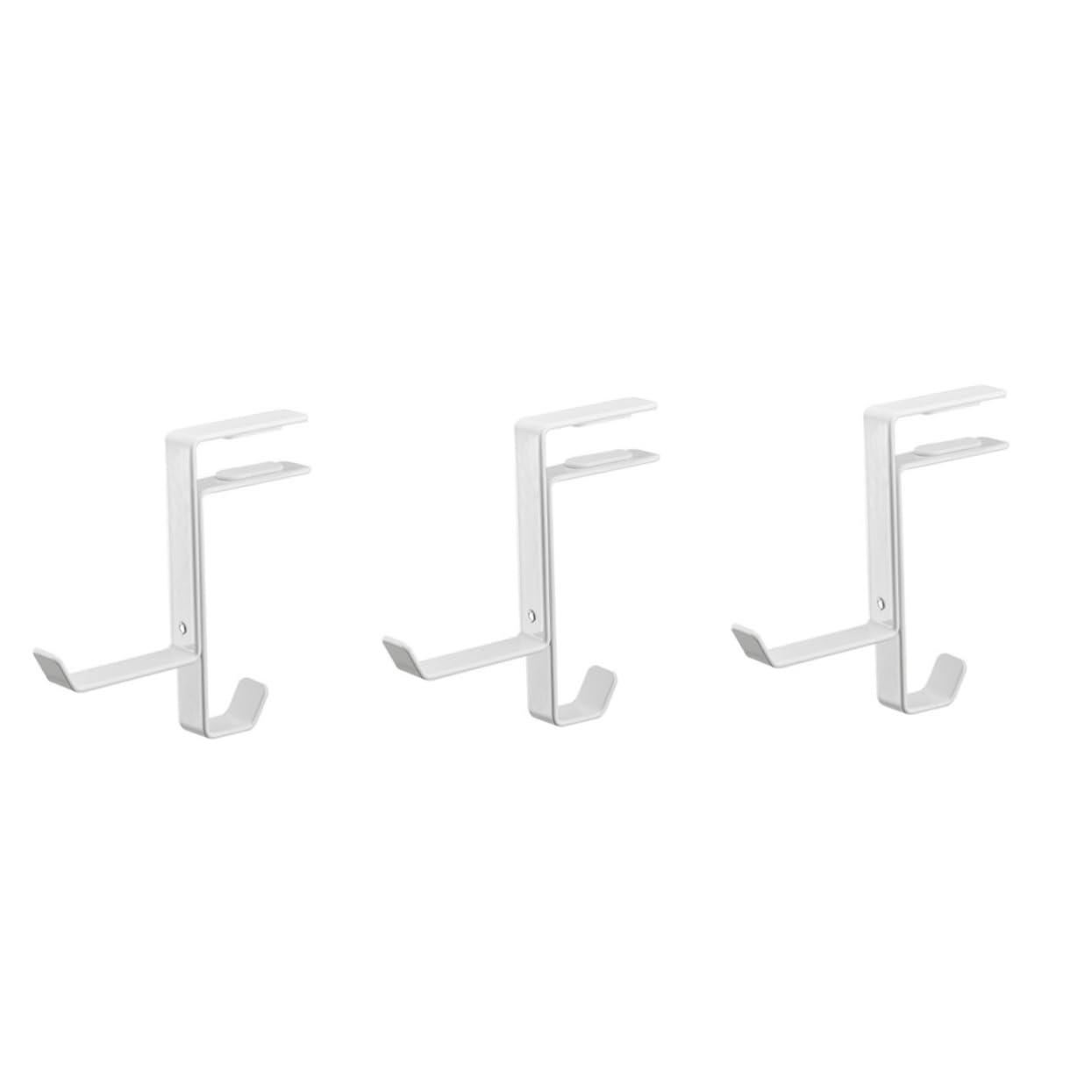 UKCOCO 3 Uds Estante De Ropa De Metal Estante De Ropa De Metal Soporte De Auriculares para Escritorio Colgador De Auriculares para Juegos Debajo del Escritorio Soporte para Auriculares