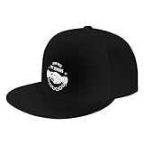 CHENYONAS Down with My Demons Rear Buckle Baseball Cap Outdoor Flat Hat Black