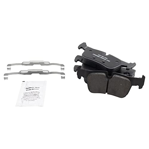 Image of TRQ Rear Brake Pad and Rotor Set Ceramic Compatible with 2014-2020 BMW i3 2018-2020 i3s 2016-2021 Mini Cooper Clubman 2017-2021 Cooper Countryman
