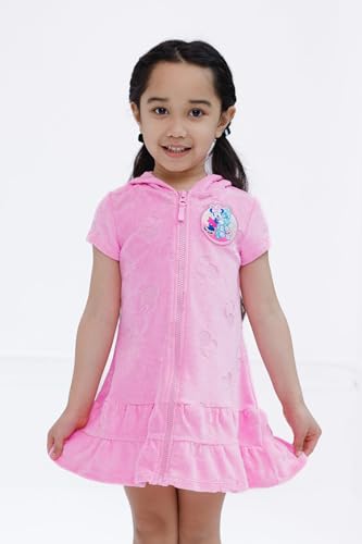 Disney Junior Girls Loop Terry Cloth Hooded Zip Up Swimsuit Cover-Up Toddler to Big Kid Sizes (2T - 14-16)2
