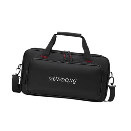 Colaxi Guitar Pedal Board Case Multi-effects Pedalboard Zipper Pouch Double Zippers Portable Handle Lightweight Storage Bag Carrying Bag for Show, 46x19.5x7.3cm