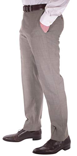 Zanella Parker Luxury Wool Men Trousers - Modern Fit Flat Front Dress Pants2