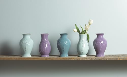 Lenox French Perle Fluted Vase 8" (Bluebell) - Image 6