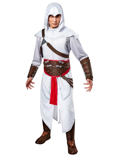 Rubies Costume d'Assassin's Creed Altair Deluxe pour Hommes avec Cape pour fêtes à thème et Halloween, Taille L, comme sur l'image, Large