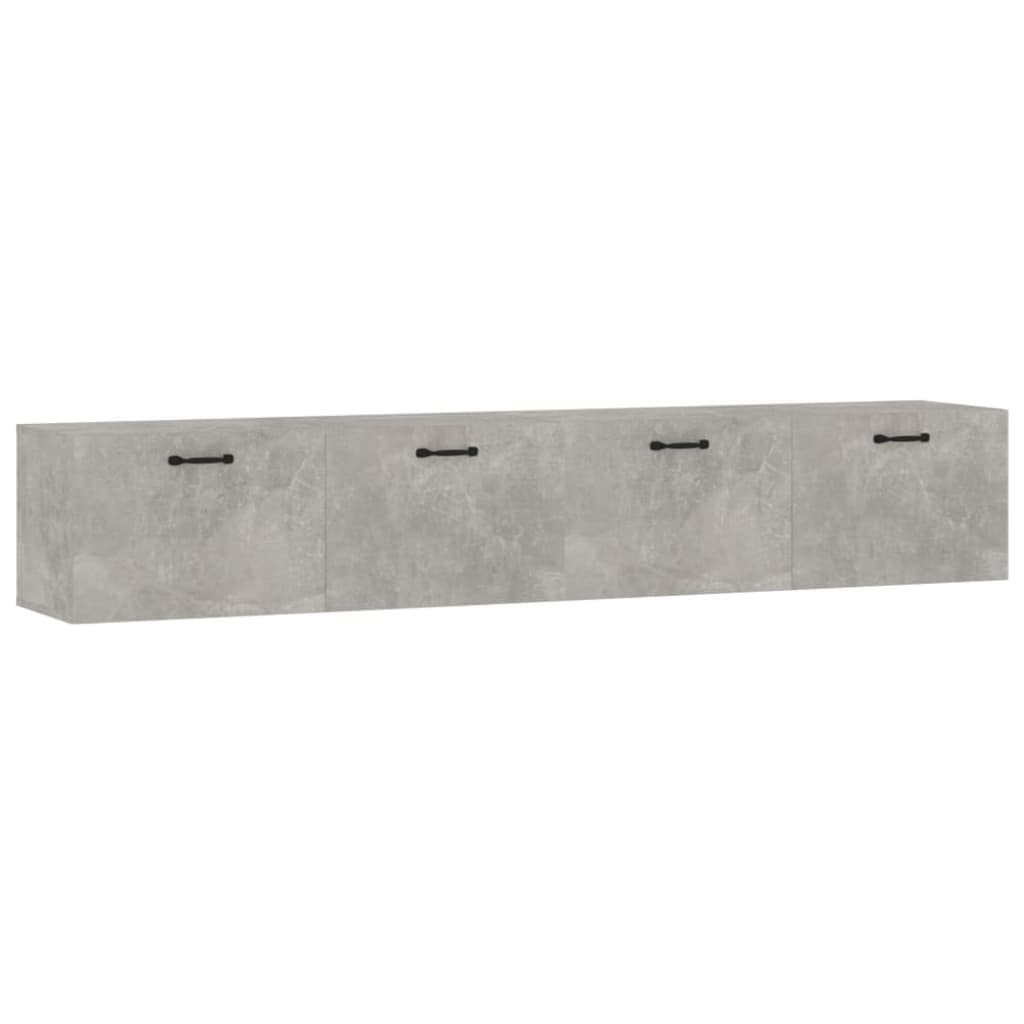 Armoire murale suspendue contre le désordre lot de 2 meubles 100cm gris